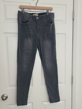 Women’s High-Rise Grey Slim Jeans Democracy
